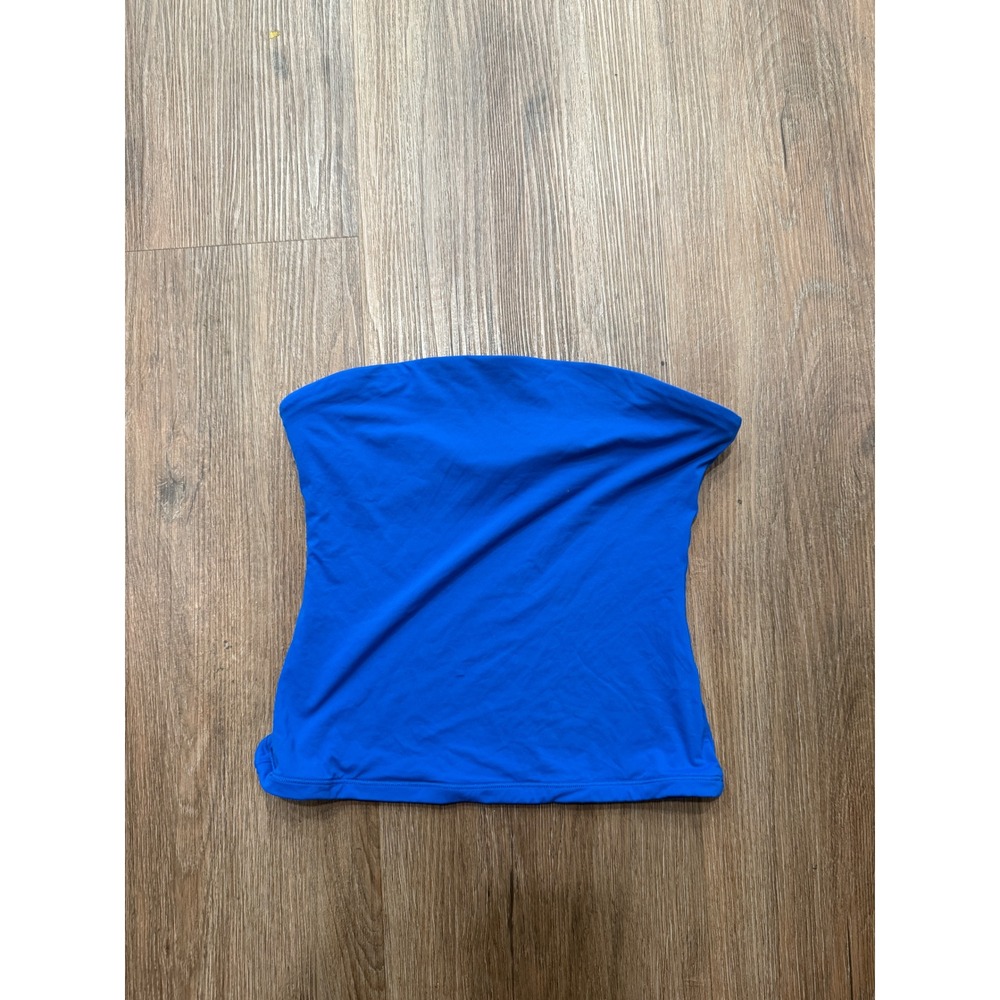 Suuksess Womens Royal Blue Strapless Tube Top Silicone Grip Stretch Small